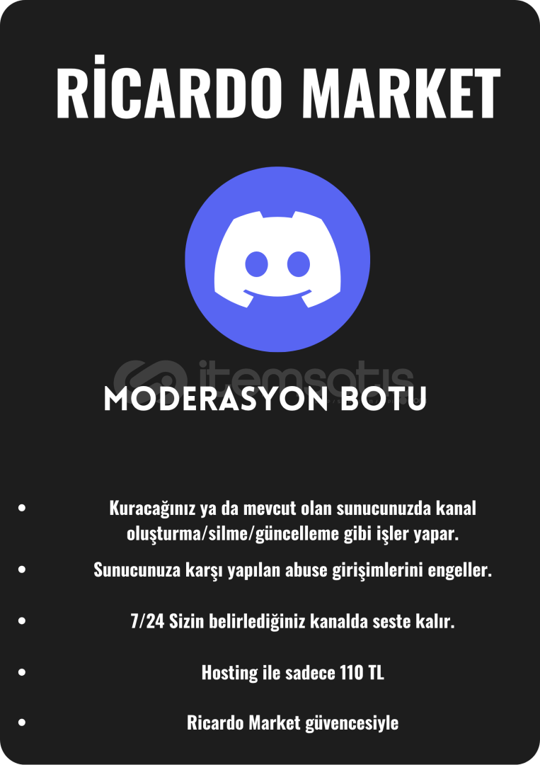 Discord Moderasyon Koruma Botu Discord Moderasyon Koruma Botu