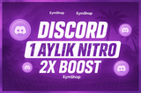 ⭐ Discord Nitro (1 Ay) + 2x Boost | Stokdan