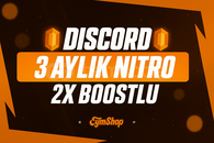 ⭐ Discord Nitro (3 AY) + 2x Boost | OTO