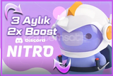 (OTO TESLİM) Discord Nitro 3 Ay Çok ucuz hızlı