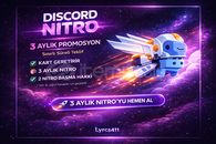 ✅ Discord Nitro 3 Ay / • En Uygun Fiyat ✅