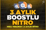 DİSCORD NİTRO 3 AYLIK 2X BOOSTLU 