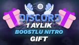 DISCORD NITRO PROMO 1 AYLIK 2X BOOSTLU ⭐