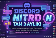 3 AYLIK DISCORD NITRO 3 AYLIK DISCORD NITRO