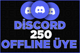 Discord Offline Üye 250 | Anlık 