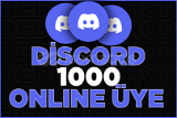 Discord Online Aktif Üye 1000 | Anlık 