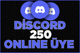 Discord Online Aktif Üye 250 | Anlık 