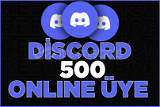 Discord Online Aktif Üye 500 | Anlık 
