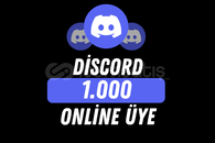DİSCORD ONLİNE ÜYE - 1000 ADET / HIZLI