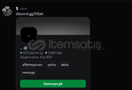 Discord Özel URL Satılıktır 