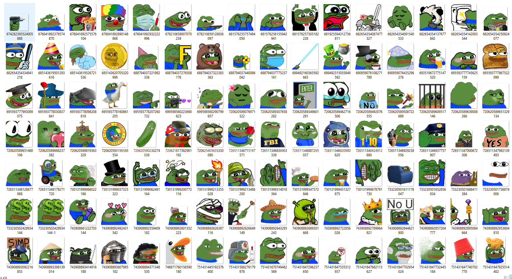 Discord Pepe Emoji Pack (+500)