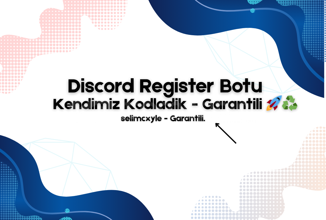 Discord Register Botu ( Kendimizin )  Discord Register Botu ( Kendimizin )