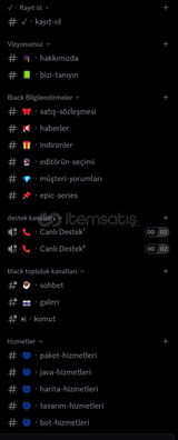 Discord Satış Platformu Sunucusu (biz yaptık)