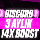 Discord server boost 3 Aylık 14 Server Boost 