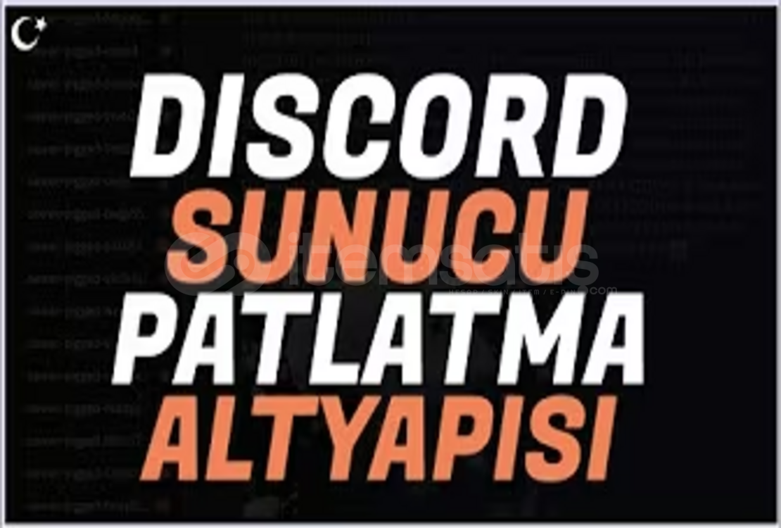 Discord Sunucu Patlatma Botu Altyapısı ONAYLI! Discord Sunucu Patlatma Botu Altyapısı ONAYLI!