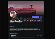 Discord Tarzı Kişisel Portfolyo