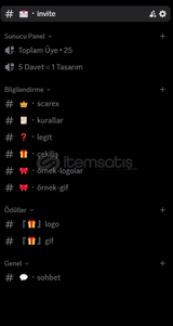 Discord Tasarımcı Sunucusu Şablonu (biz yaptık)