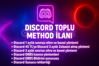 DİSCORD TOPLU METHOD İLANI