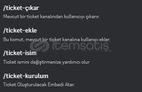 Discord Transkript loglu ticket bot 