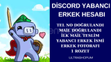 DİSCORD YABANCI ERKEK HESABI