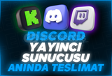 ⭐Discord Yayın/Yayıncılar İçin Hazır Sunucu⭐