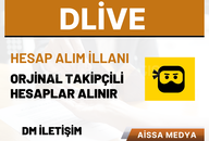 DLİVE HESAP ALINACAK