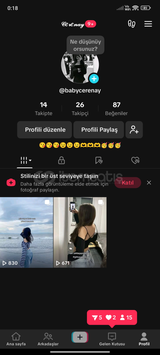 Dm kutusu dolu tiktok hesabı