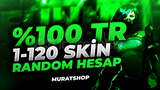 ⭐️[DOLU] %100TR 1-120 ULTRA VİP RANDOM HESAPLAR