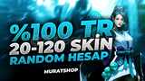 ⭐️[DOLU] %100TR 20-120 ULTRA VİP RANDOM HESAP⭐️