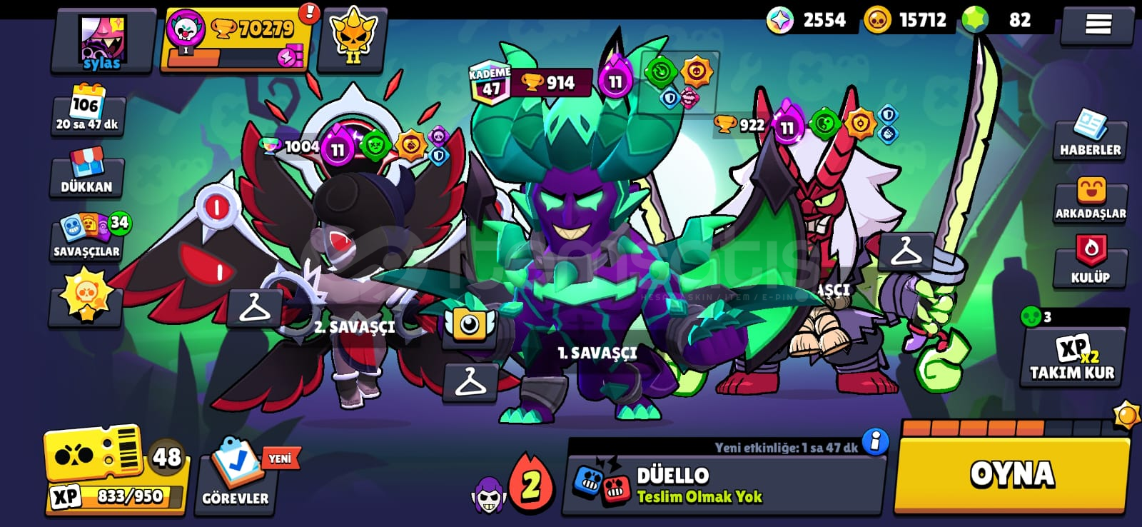 Dolu brawl stara hesabı Dolu brawl stara hesabı