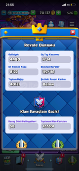 DOLU CLASH ROYALE HESABI [MAİL DEĞİŞEN]