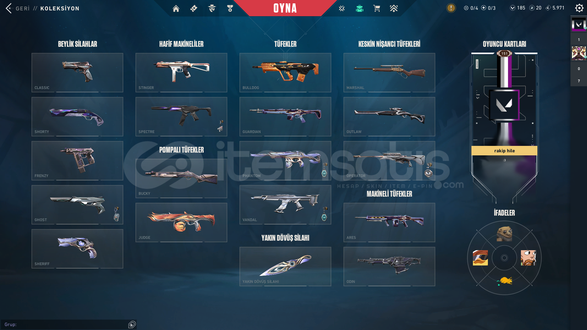 DOLU DOLU 151 LVL SATILIK HESAP VALORANT DOLU DOLU 151 LVL SATILIK HESAP VALORANT