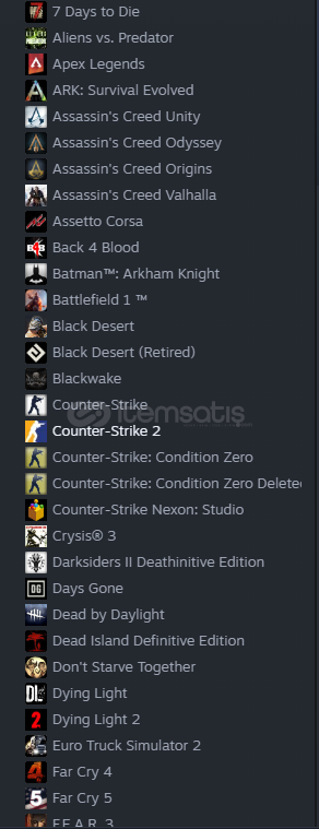 DOLU STEAM HESABİ ACİL SATILIK UYGUN DOLU STEAM HESABİ ACİL SATILIK UYGUN