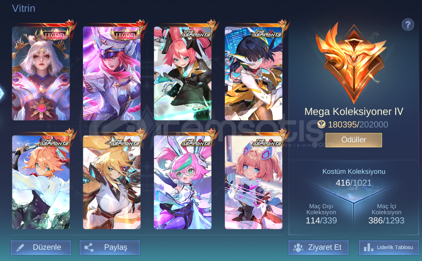 ✨Lunox Legend Freya Legend 6Tane Aspirant✨ ✨Lunox Legend Freya Legend 6Tane Aspirant✨