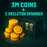 DonutSMP 3M Coin + 2 Skeleton Spawner(Kampanya)
