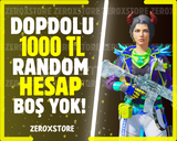 İNDİRİMDE-DOP DOLU 1000TL++ RANDOM HESAP