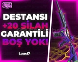 ⭐+20 SİLAH SKİN⭐ +DESTANSI UVİP+ PUBG RANDOM