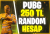 ⭐️ DESTANSI | PUBG MOBİLE 250TL RANDOM HESAP