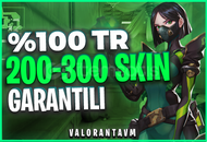 ⭐ÖZEL STOKLAR⭐%100TR 200-300 SKİN GARANTİ