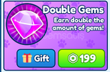 Double Gems | Bubble Gum Simulator