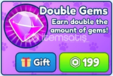 ⭐ Double Gems | Bubble Gum Simulator