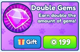 ⭐Double Gems | Bubble Gum Simulator INFINITY⭐