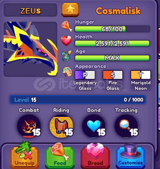 Dragon Adventures Cosmalisk LEGENDY COLOR/EYE Dragon Adventures Cosmalisk LEGENDY COLOR/EYE