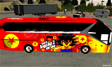 Dragon Ball çizimli otobüs 