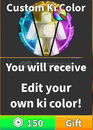 ✨Dragon Ball Rage Custom Ki Color ✨