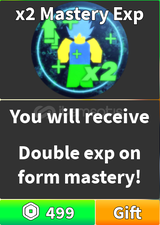 ✨Dragon Ball Rage x2 Mastery Exp ✨