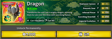 DRAGON BLOX FRUIT [ 5000 Robux ]