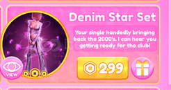 Dress To İmpress Denim Star Set