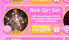 Dress To Impress Rich Girl Set