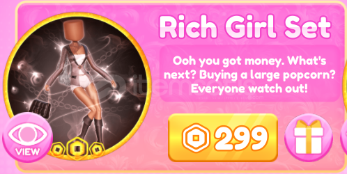 ⭐Dress To Impress Rich Girl Set⭐ ⭐Dress To Impress Rich Girl Set⭐